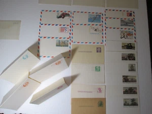 Prepaid Postcards Unused 22 Different Cards Mix Lot Air Mail & Expedition - Picture 1 of 7