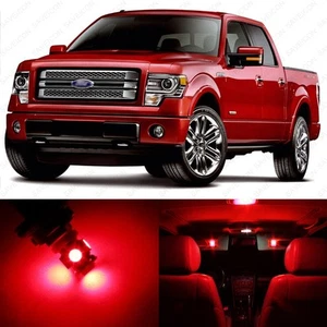 Paquete de 13 luces interiores LED rojas para Ford F250 F150 2004-2014 + herramienta de palanca - Imagen 1 de 8