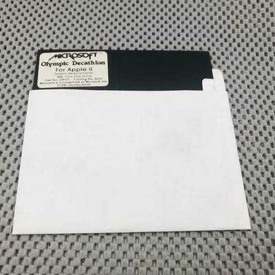 Vintage 1981 Microsoft Olympic Decathlon Game for Apple II- Timothy Smith - Image 1 of 4