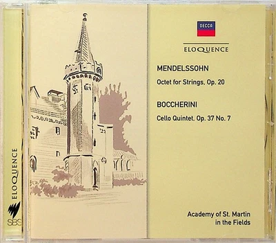 MENDELSSOHN Octet for Strings Op.20/BOCCHERINI Cello Quintet - ASMF CD Eloquence - Image 1 of 3