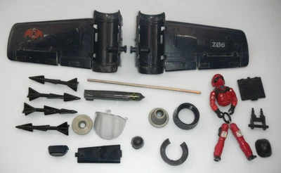 Cobra Rattler Vintage G.I. 1984 GI Joe 3.75 ARAH Accesorios Alas Juego Piezas Lote Foto 1 de 2