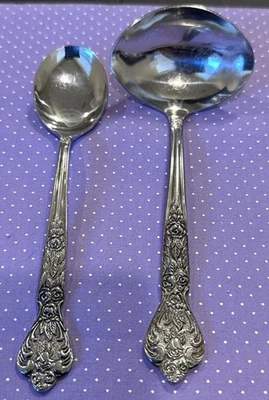 Versailles MSI Japón Cubiertos de Acero Inoxidable Rosa Cucharón Cuchara de Azúcar Juego de 2 De Colección Foto 1 de 4