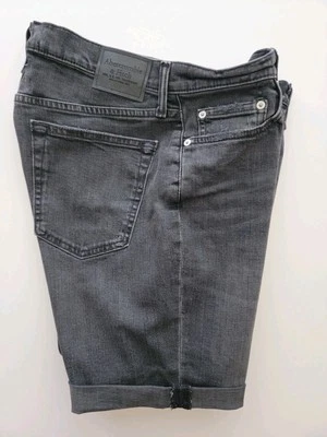NWOT Abercrombie & Fitch STRETCH Denim Shorts GRAY Sz 32 x 8" - Image 1 of 4