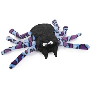 Juguete para perro de Halloween araña arañas sedosas juguetes para mascotas cachorro chirridos suaves arrugados - Imagen 1 de 4