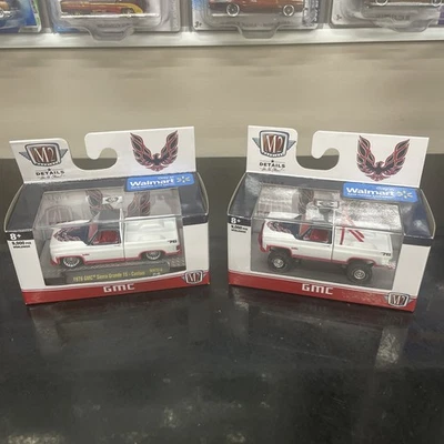2- M2 Machines 1976 GMC Sierra Grande 15 Custom Walmart Exclusive 2wd and 4wd - Image 1 of 4
