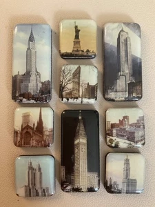 New York City Landmarks 9 Pc. Magnet Set - Picture 1 of 3