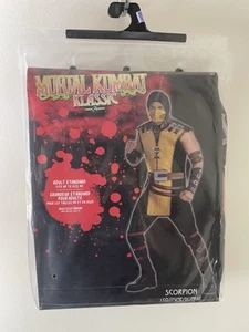Mortal Kombat Klassic Scorpion Costume Adult Standard Up to Size 42 - Picture 1 of 4