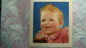 FOTO VINTAGE JOHNSON BABY PRODUCTS LITHO BABY #116D - Foto 1 di 3