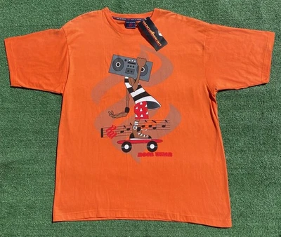 Nueva Camiseta De Colección Y2K Rocawear Patinador Boom Box Radio Naranja Para Hombre Talla Grande” Foto 1 de 4