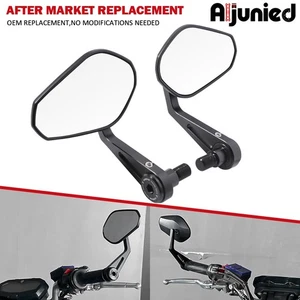 Handle Bar End Mirrors Side Rear View Mirror for YAMAHA MT-07 2014-2024 MT07 - Picture 1 of 11