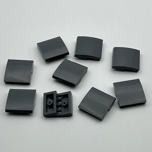 LEGO Dark Bluish Gray Slope, Curved 2 x 2 x 2/3. QTY 9 Part No. 15068 - Picture 1 of 3