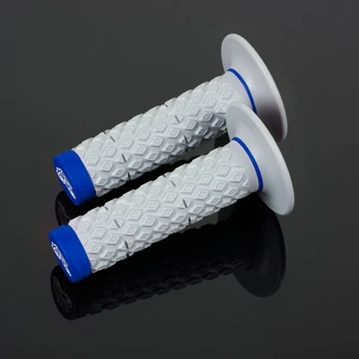 YAMAHA YZ450F/WR450F RENTHAL COMFORT GRIPS SOFT/FIRM GREY/BLUE MOTOCROSS ENDURO - Image 1 of 4