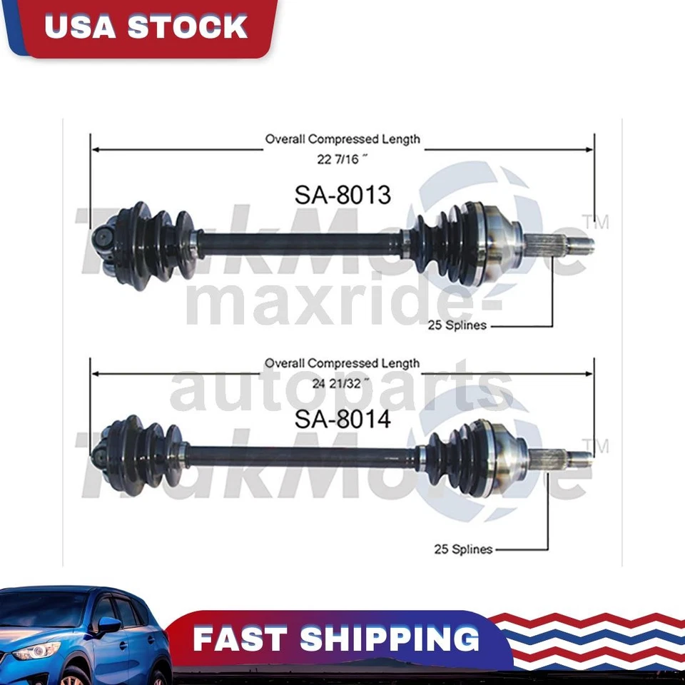 Junta de eje CV del lado del conductor del pasajero delantero compatible con 1981 1982 1983 1984 1985 Saab 900 Foto 1 de 3