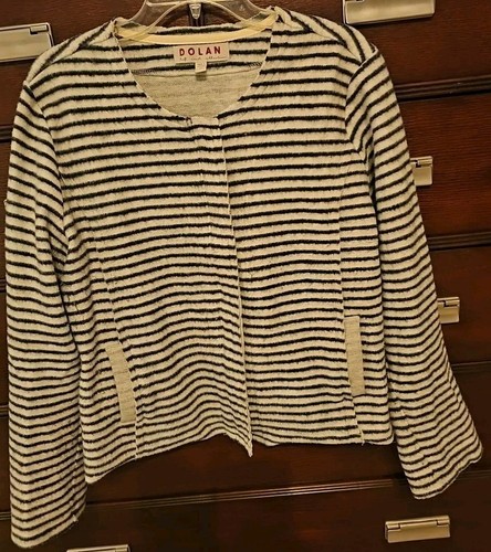 OFF WHITE GIACCA NOLAN TG XL OFF WHITE NERA RIGHE SPESSE FLANELLA COME ZIP L S