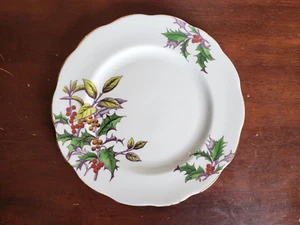 Royal Albert 8.25” Salad Plate HOLLY #12 Flower Of The Month Series Bone China - Picture 1 of 4