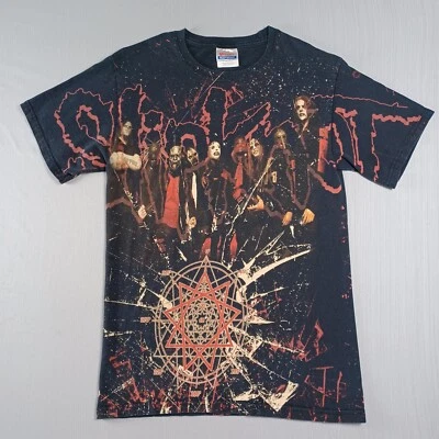 Slipknot All Over Print Double Sided Shirt Mens Small Vintage Y2K Band AOP RARE - Image 1 of 4