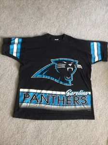 Maglietta vintage Carolina Panthers NFL Salem Sportswear AOP punto singolo XL 1994 USA - Foto 1 di 9