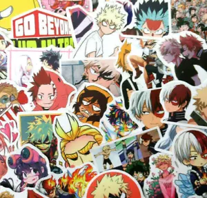 50 Stück Type A My Hero Academia MHA Laptop PS4 PC XBOX Charakter Aufkleber Paket - Bild 1 von 6