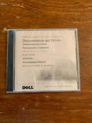 Unidad de cinta Dell PowerVault 110 LTO-2-L Doc/Drivers CD 0W3554 NUEVO SELLADO Foto 1 de 2