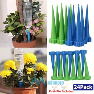 12-24X Automatic Irrigation Drip Watering Spikes Flower Plant Auto Water Dripper - Picture 1 of 24