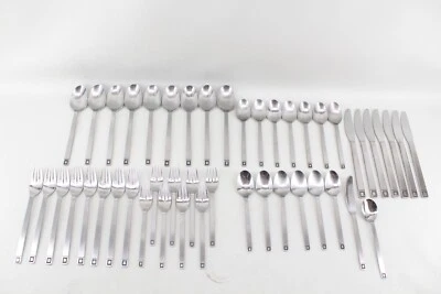 Vintage COSMOS Stainless CSM31 Flatware 47 Piece Lot Japan MCM Minimalist - Image 1 of 4