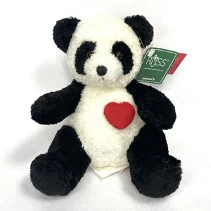 Russ Berrie Panda Bear Plush Love Heart Valentine’s Day 7” - Bild 1 von 8