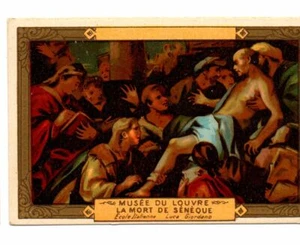 ANCIEN CHROMO - MUSEE DU LOUVRE - N°10 : LA MORT DE SENEQUE - ECOLE ITALIENNE - Picture 1 of 1