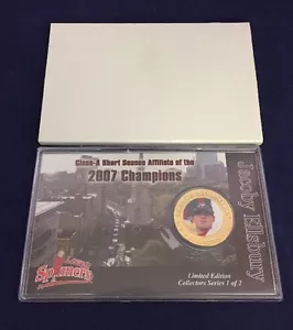 Jacoby Ellsbury Lowell Spinners Bronze Limited Ed Medallion Coin SGA, 1 of 1500 - Bild 1 von 8