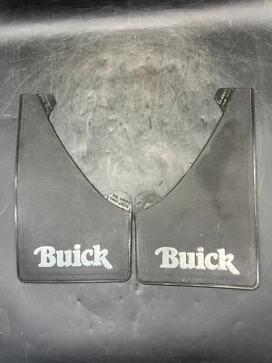 Vintage 1990's Buick Mud Guard Flaps Splashguards Set Black Rubber 6421-2 - Image 1 of 4
