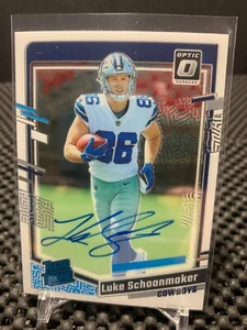 2023 PANINI DONRUSS OPTIC AUTO #227 LUKE SCHOONMAKER RC /199 - Picture 1 of 2