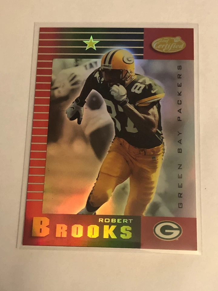 Robert Brooks Green Bay Packers 1999 Leaf Certified Mirror Red #37 - Image 1 of 1