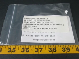 Nuevo kit capilar de inserción de cono VP90 para muestreador automático Gilson 221/222 1,6 mm SKU D T - Imagen 1 de 5