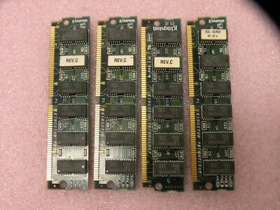 KINGSTON KSG-64/R40 64MB MEMORY KIT 4 x 16MB 72 PIN ECC PARITY 60NS SIMMS - Image 1 of 3