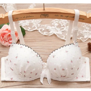 Girls Bra Set Lace Floral Padded Underwired Daughter Brassiere Underpants Gift - Picture 1 of 12