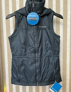 NUEVO CON ETIQUETAS Para Mujer Columbia Cedar Express Chaleco con Capucha Chaqueta S Acero Azul XL0073 - Imagen 1 de 13