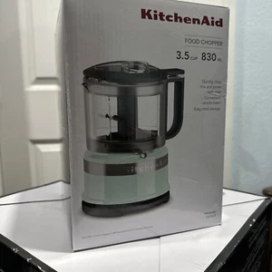 KitchenAid 3.5-Cup Mini Food Chopper. Color is Ice Blue KFC3516IC - Picture 1 of 3