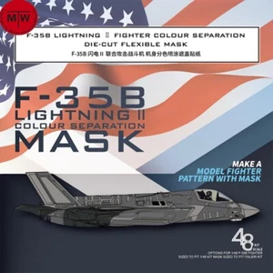 Galaxy D48046 1/48 F-35B Lighting II Color Separation Mask for Italeri 2810 Kit - Picture 1 of 6