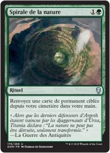 MTG Magic DOM FOIL - Nature's Spiral/Spirale de la nature, French/VF - Picture 1 of 1