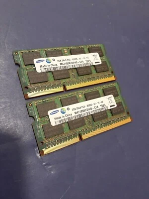 OEM Samsung 4GB (2X2GB) 2Rx8 PC3-8500S-07-10 -F2 DDR3 Laptop Memory - Image 1 of 2