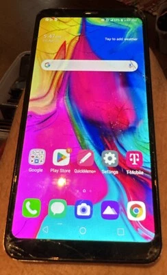 LG Stylo 5 32GB Branco (T-Mobile) Vidro Rachado Frete Rápido Usado Justo - Imagem 1 de 2