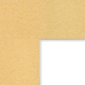 Craig Frames Frosted Gold Mat With a Bevel Cut Opening For a Picture Frame - Picture 1 of 2
