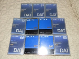 LOT 11 CASSETTE DAT AUDIO SONY PDP PRO PLUS BRAND NEW SEALED BLANK TAPE HIGH END - Photo 1/2