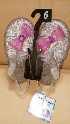 Zapatos Garanimals Infantiles Informales Plateados con Arcos Rosa Gelatina Talla 6 Foto 1 de 3