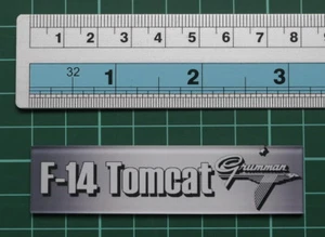 Typenschild Grumman F-14 Tomcat für 1/72 oder 1/48 oder 1/32 Modellbausätze Display - Bild 1 von 2