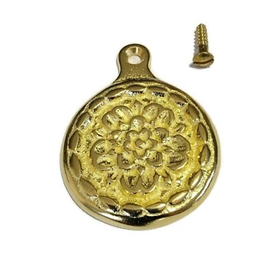 Cubierta de perno de cama de latón latón pulido - latón macizo 1 5/8"  Foto 1 de 2