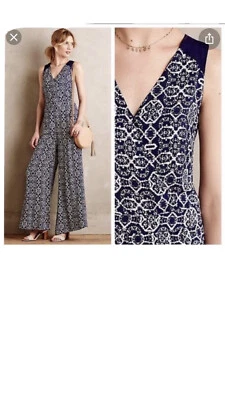 Mono sin mangas Elevenses Anthropologie 8 Audra pierna ancha para mujer con cuello Foto 1 de 4