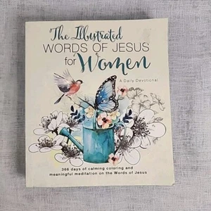 The Illustrated Words of Jesus for Women Daily Devotional Christian Book - Imagen 1 de 12