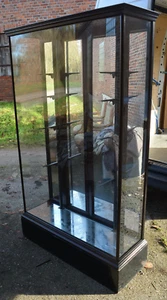 Vitrine display cabinet Verkaufsvitrine Sammlerschrank Ladeneinrichtung flach 25 - Bild 1 von 18