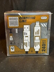 MFish 4-in-1 Multi USB Charging Cable with USB A,Type C, -MAX 240W - Picture 1 of 3