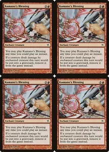 4x MTG 2005 BENEDIZIONE DI KUMANO - CREATURA INCANTATRICE - CARTA MAGICA x4 copie - Foto 1 di 2